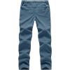 imageTBMPOY Mens Snow Ski Pants Waterproof Fleece Lined Insulated Softshell Winter Snowboard Hiking Zipper Bottom Leg6stone Blue