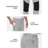 imageTBMPOY Mens Snow Ski Pants Waterproof Fleece Lined Insulated Softshell Winter Snowboard Hiking Zipper Bottom Leg7light Grey