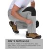 imageTBMPOY Mens Snow Ski Pants Waterproof Fleece Lined Insulated Softshell Winter Snowboard Hiking Zipper Bottom Leg7light Grey