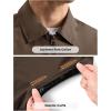 imageTBMPOY Mens Vest Casual Lightweight Thin Utility 3 Zip Pockets Stylish Sleeveless Jackets Summer Fall Golf Travel BusinessCofee