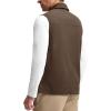 imageTBMPOY Mens Vest Casual Lightweight Thin Utility 3 Zip Pockets Stylish Sleeveless Jackets Summer Fall Golf Travel BusinessCofee