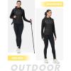 imageTBMPOY Womens Running Winter Jackets with Hood Warm Lightweight Insulated Water Resistant Puffer Jacket for Hiking GolfBlack
