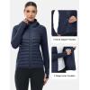 imageTBMPOY Womens Running Winter Jackets with Hood Warm Lightweight Insulated Water Resistant Puffer Jacket for Hiking GolfNavy Blue