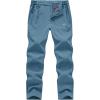 imageTBMPOY Mens Fleece Lined Snow Ski Pants Water Resistant Hiking Winter Outdoor Insulated Softshell Warm Snowboard PantsBlue