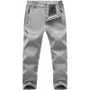 imageTBMPOY Mens Snow Ski Hiking Pants Fleece Lined Waterproof Winter Pant Softshell Camping Travel Ice Fishing Hunting PantLight Grey