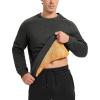 imageTBMPOY Mens Crewneck Sherpa Lined Sweatshirts Fleece Pullover Sweatshirt Winter Heavyweight Kangaroo with Zipper PocketDeep Grey