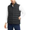 imageTBMPOY Mens Puffer Vest Lightweight Zip Up Sleeveless Jackets Outdoor Puffy Winter Insulated Outerwear for Running GolfBlack
