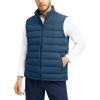 imageTBMPOY Mens Puffer Vest Lightweight Zip Up Sleeveless Jackets Outdoor Puffy Winter Insulated Outerwear for Running GolfDark Blue