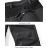 image:imageTBMPOY Mens Snow Pants Fleece Lined Hiking Winter Waterproof Softshell Ski Outdoor Insulated Climbing Pants Zipper Pockets1dark Gray