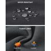 image:imageTBMPOY Mens Snow Pants Fleece Lined Hiking Winter Waterproof Softshell Ski Outdoor Insulated Climbing Pants Zipper Pockets1dark Gray