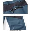 image:imageTBMPOY Mens Snow Pants Fleece Lined Hiking Winter Waterproof Softshell Ski Outdoor Insulated Climbing Pants Zipper Pockets1grey Blue