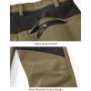 image:imageTBMPOY Mens Snow Pants Fleece Lined Hiking Winter Waterproof Softshell Ski Outdoor Insulated Climbing Pants Zipper Pockets1khaki
