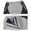 image:imageTBMPOY Mens Snow Pants Fleece Lined Hiking Winter Waterproof Softshell Ski Outdoor Insulated Climbing Pants Zipper Pockets1light Gray