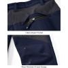 image:imageTBMPOY Mens Snow Pants Fleece Lined Hiking Winter Waterproof Softshell Ski Outdoor Insulated Climbing Pants Zipper Pockets1navy