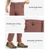 image:imageTBMPOY Mens Snow Pants Fleece Lined Hiking Winter Waterproof Softshell Ski Outdoor Insulated Climbing Pants Zipper PocketsCoffee