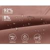 image:imageTBMPOY Mens Snow Pants Fleece Lined Hiking Winter Waterproof Softshell Ski Outdoor Insulated Climbing Pants Zipper PocketsCoffee