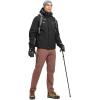 image:imageTBMPOY Mens Snow Pants Fleece Lined Hiking Winter Waterproof Softshell Ski Outdoor Insulated Climbing Pants Zipper PocketsCoffee