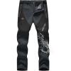 image:imageTBMPOY Mens Snow Pants Fleece Lined Hiking Winter Waterproof Softshell Ski Outdoor Insulated Climbing Pants Zipper Pockets1dark Gray