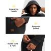 image:imageTBMPOY Mens Hooded Sweatsuits 2 Piece Set Hoodie Sweatshirt amp Jogger Sweatpants Jogging Sweat Track Suits Casual OutfitsBlack
