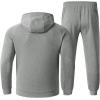 image:imageTBMPOY Mens Hooded Sweatsuits 2 Piece Set Hoodie Sweatshirt amp Jogger Sweatpants Jogging Sweat Track Suits Casual OutfitsDark Grey