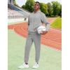 image:imageTBMPOY Mens Hooded Sweatsuits 2 Piece Set Hoodie Sweatshirt amp Jogger Sweatpants Jogging Sweat Track Suits Casual OutfitsLight Grey