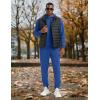 image:imageTBMPOY Mens Hooded Sweatsuits 2 Piece Set Hoodie Sweatshirt amp Jogger Sweatpants Jogging Sweat Track Suits Casual OutfitsRoyal Blue