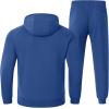 image:imageTBMPOY Mens Hooded Sweatsuits 2 Piece Set Hoodie Sweatshirt amp Jogger Sweatpants Jogging Sweat Track Suits Casual OutfitsRoyal Blue
