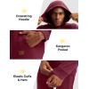 image:imageTBMPOY Mens Hooded Sweatsuits 2 Piece Set Hoodie Sweatshirt amp Jogger Sweatpants Jogging Sweat Track Suits Casual OutfitsWine Red
