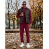 image:imageTBMPOY Mens Hooded Sweatsuits 2 Piece Set Hoodie Sweatshirt amp Jogger Sweatpants Jogging Sweat Track Suits Casual OutfitsWine Red