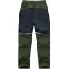 image:imageTBMPOY Boys Snow Ski Pants Kids Waterproof Fleece Lined Winter Hiking Snowboard Insulated Warm Pants Zipper PocketsArmy Green02
