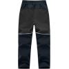 image:imageTBMPOY Boys Snow Ski Pants Kids Waterproof Fleece Lined Winter Hiking Snowboard Insulated Warm Pants Zipper PocketsDark Grey02