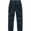 image:imageTBMPOY Boys Snow Ski Pants Kids Waterproof Fleece Lined Winter Hiking Snowboard Insulated Warm Pants Zipper PocketsNavy01