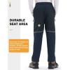 image:imageTBMPOY Boys Snow Ski Pants Kids Waterproof Fleece Lined Winter Hiking Snowboard Insulated Warm Pants Zipper PocketsNavy02