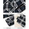 image:imageTBMPOY Mens Flannel Shirt Jacket Fleece Lined Plaid Sherpa Full Zip Winter Hoodie Warm Coat Casual Zipper PocketsBlack Blue Plaid