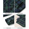 image:imageTBMPOY Mens Flannel Shirt Jacket Fleece Lined Plaid Sherpa Full Zip Winter Hoodie Warm Coat Casual Zipper PocketsBlack Green Plaid