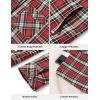 image:imageTBMPOY Mens Flannel Shirt Jacket Fleece Lined Plaid Sherpa Full Zip Winter Hoodie Warm Coat Casual Zipper PocketsRed White Plaid