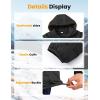 image:imageTBMPOY Mens Puffer Jacket Lightweight Hooded Winter Warm WaterResistant Coat for Ski Casual TravelBlack