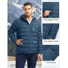image:imageTBMPOY Mens Puffer Jacket Lightweight Hooded Winter Warm WaterResistant Coat for Ski Casual TravelDeep Blue