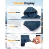 image:imageTBMPOY Mens Puffer Jacket Lightweight Hooded Winter Warm WaterResistant Coat for Ski Casual TravelDeep Blue