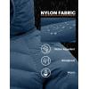 image:imageTBMPOY Mens Puffer Jacket Lightweight Hooded Winter Warm WaterResistant Coat for Ski Casual TravelDeep Blue