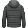 image:imageTBMPOY Mens Puffer Jacket Lightweight Hooded Winter Warm WaterResistant Coat for Ski Casual TravelDeep Gray