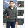 image:imageTBMPOY Mens Puffer Jacket Lightweight Hooded Winter Warm WaterResistant Coat for Ski Casual TravelDeep Gray