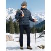 image:imageTBMPOY Mens Puffer Jacket Lightweight Hooded Winter Warm WaterResistant Coat for Ski Casual TravelNavy Blue