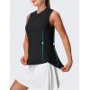 image:imageTBMPOY Womens Sleeveless Golf Shirts Ladies Lightweight Quick Dry UPF 50 Polo Shirts for Tennis Tank TopsBlack