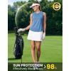 image:imageTBMPOY Womens Sleeveless Golf Shirts Ladies Lightweight Quick Dry UPF 50 Polo Shirts for Tennis Tank TopsDark Blue