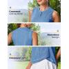 image:imageTBMPOY Womens Sleeveless Golf Shirts Ladies Lightweight Quick Dry UPF 50 Polo Shirts for Tennis Tank TopsDark Blue