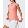 image:imageTBMPOY Womens Sleeveless Golf Shirts Ladies Lightweight Quick Dry UPF 50 Polo Shirts for Tennis Tank TopsFluro Pink