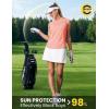 image:imageTBMPOY Womens Sleeveless Golf Shirts Ladies Lightweight Quick Dry UPF 50 Polo Shirts for Tennis Tank TopsFluro Pink