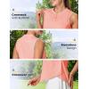 image:imageTBMPOY Womens Sleeveless Golf Shirts Ladies Lightweight Quick Dry UPF 50 Polo Shirts for Tennis Tank TopsFluro Pink