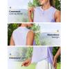 image:imageTBMPOY Womens Sleeveless Golf Shirts Ladies Lightweight Quick Dry UPF 50 Polo Shirts for Tennis Tank TopsLight Purple